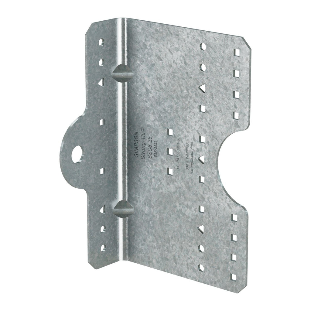Simpson Strong-Tie SSC6.25-R30 SSC 6-1/4-in. 14-Gauge Galvanized Steel-Stud Clip, 30-Pack