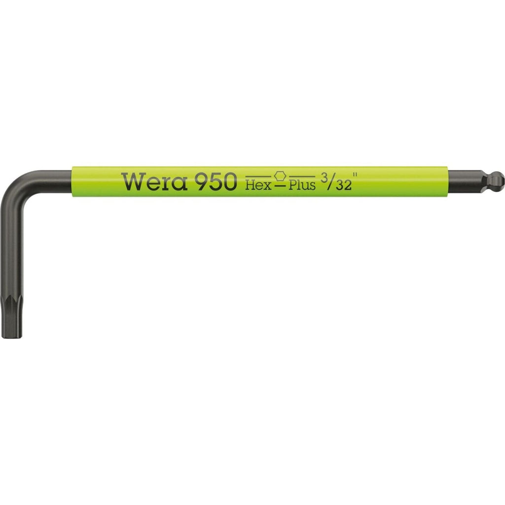 Wera 950 Spks L-Key Multicolour, Imperial, Blacklaser, 3/32-in.x56-mm.