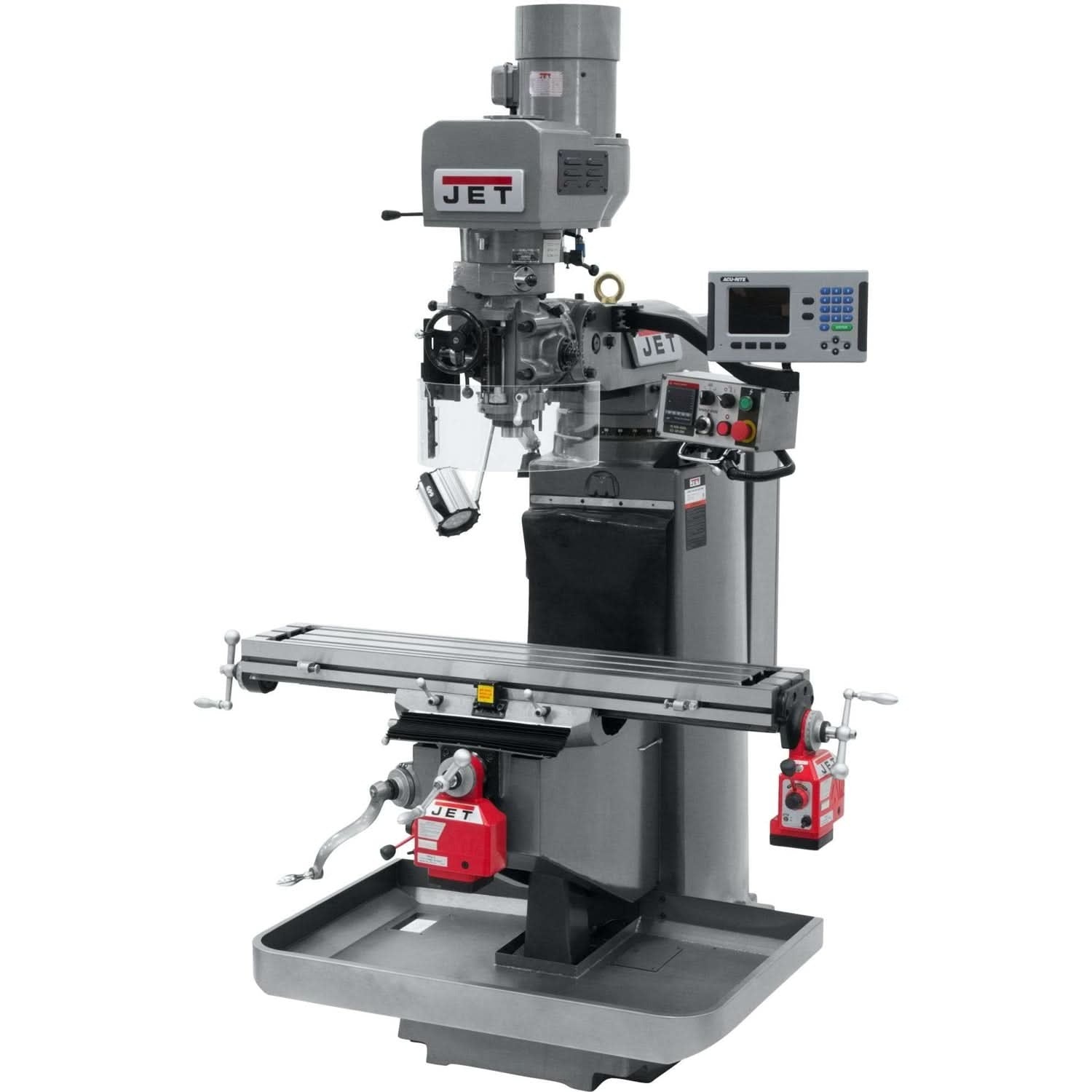 Jet Tools 690532 JTM-949EVS Mill With 3-Axis Acu-Rite 200S DRO (Quill) With X and Y-Axis Powerfeeds