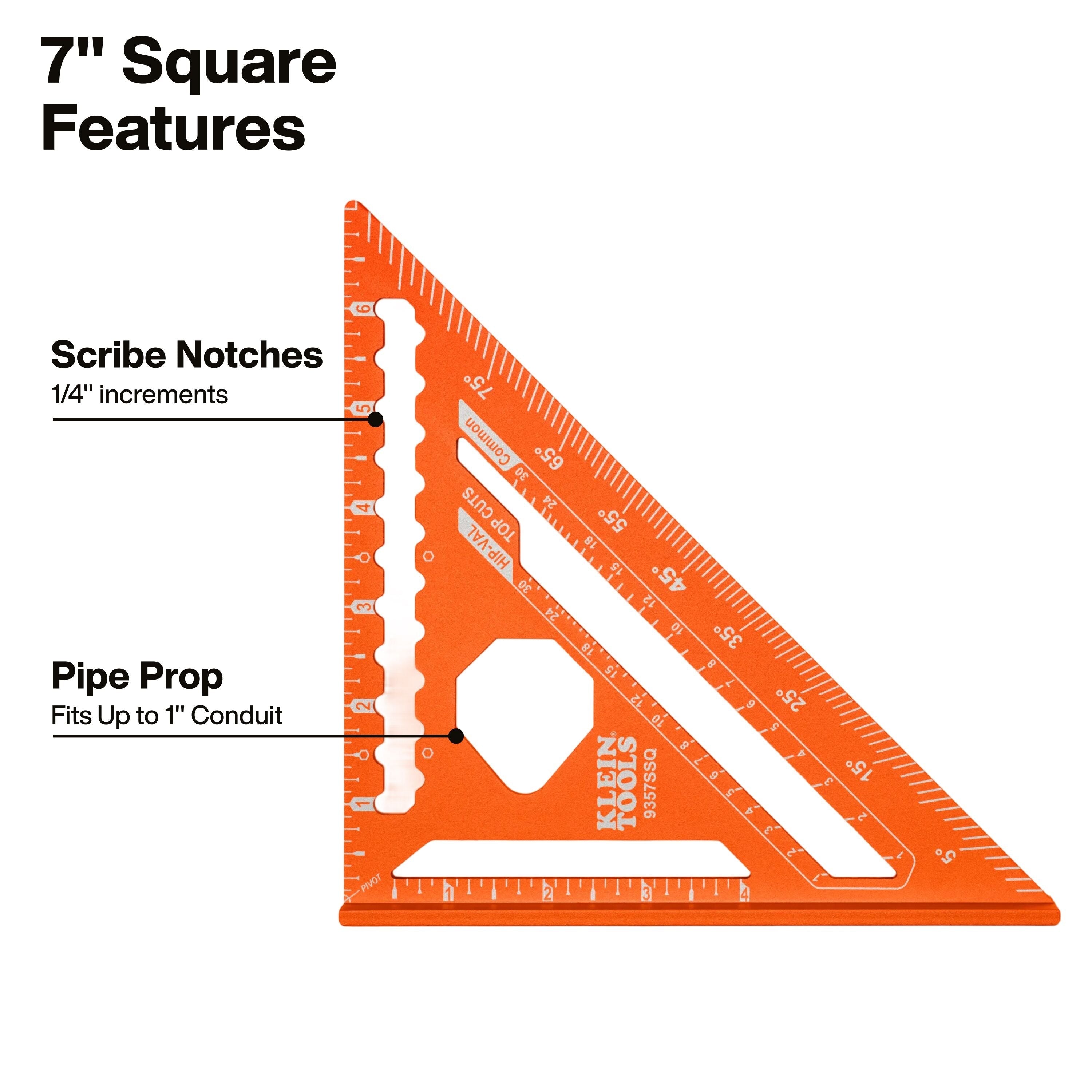 Klein 93547SQVP 4-1/2-in. Trim and 7-in. Rafter Square Kit