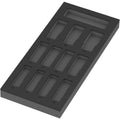 Wera 9825 Foam Insert Zyklop C, 1/2-in., Impaktor Deep Socket Wrench Insert Set 1, Empty, 172x30x392-mm.