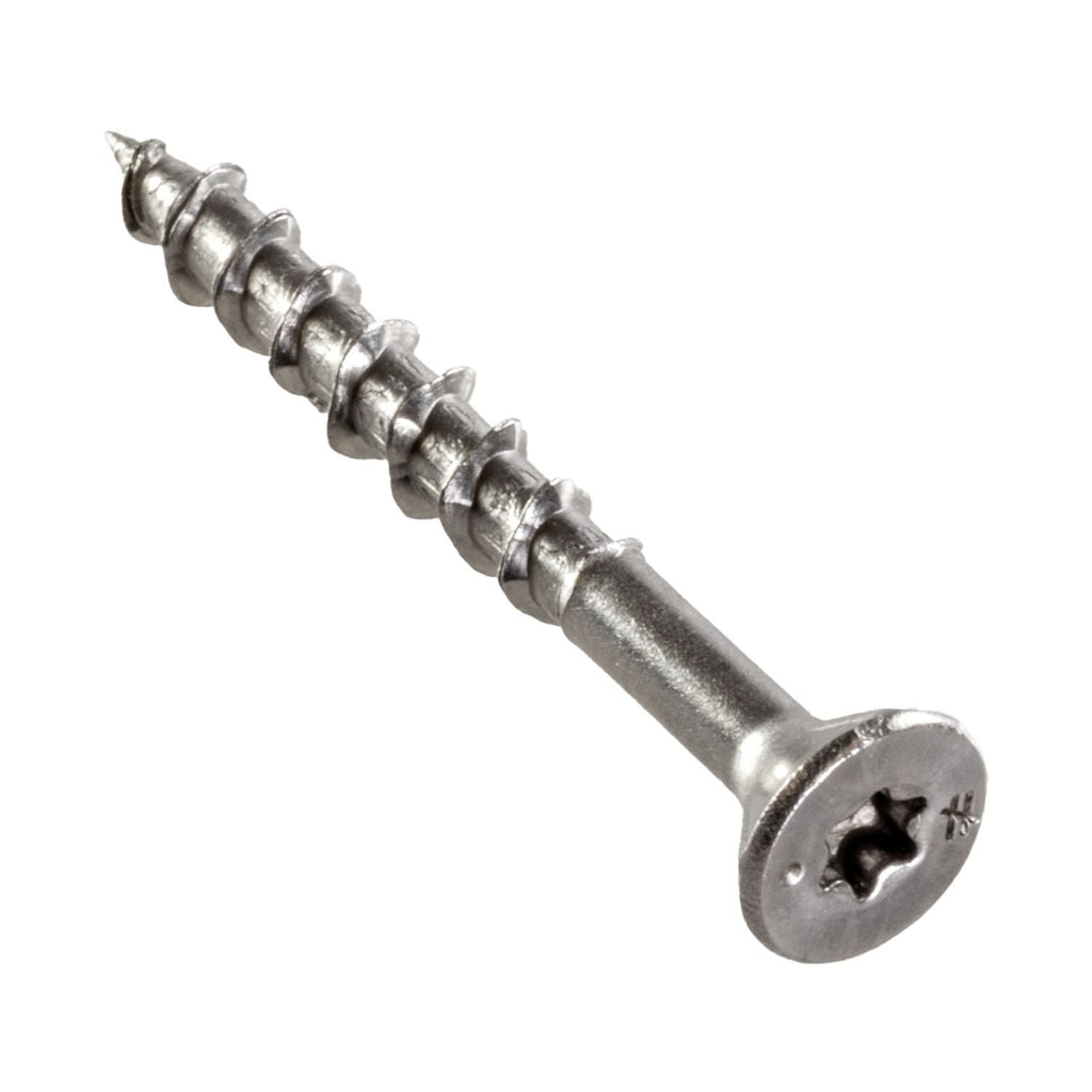 Simpson Strong-Tie T08162WP-RP85 Deck-Drive DWP WOOD SS Screw, #8 x 1-5/8-in. T20, Flat Head, Type 316, 85-Pack