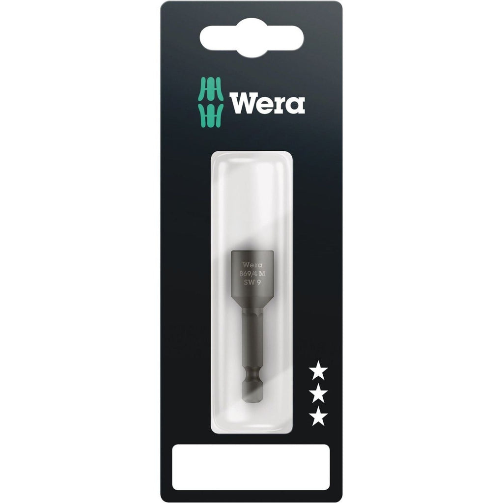 Wera 869/4 M SB Nutsetters, Magnetic, 9x50-mm.