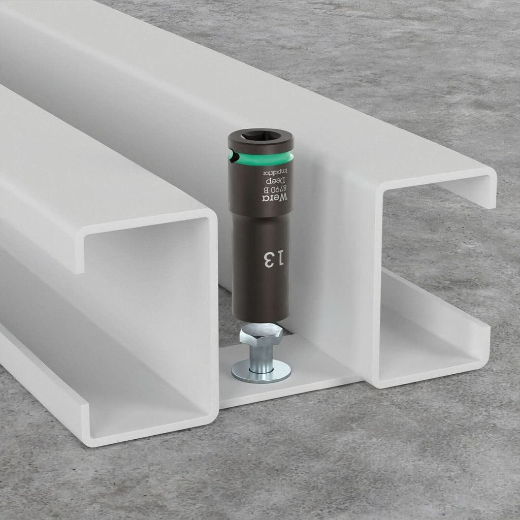 Wera 8790 B Impaktor Deep Socket With 3/8-in. Drive, 11/16-in.x63-mm.