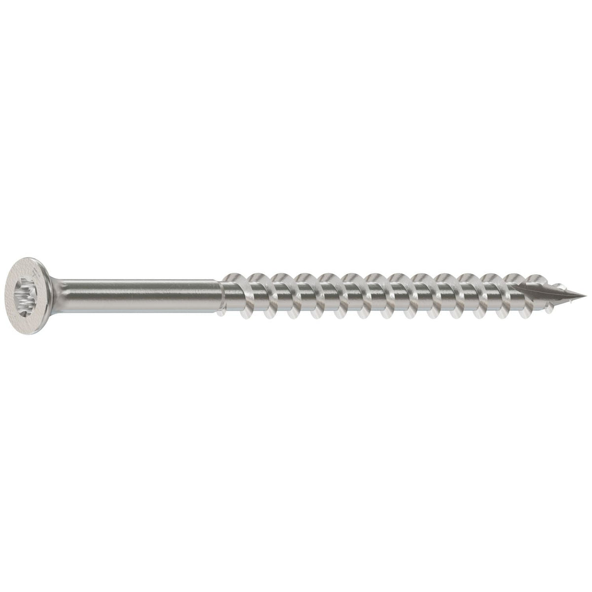 Simpson Strong-Tie T10300DT1 Bugle-Head Wood Screw, 6-Lobe Drive, #10 x 3-in. T25, Type 316, 1-lb.
