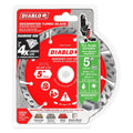 Diablo DMADST0500 5 Inch Diamond Segmented Turbo Cut-Off Discs for Masonry