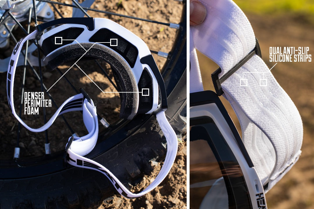 Heat Wave Billboard Icon WHITE/PHOTOCHROMIC MXG-250 Moto Goggle