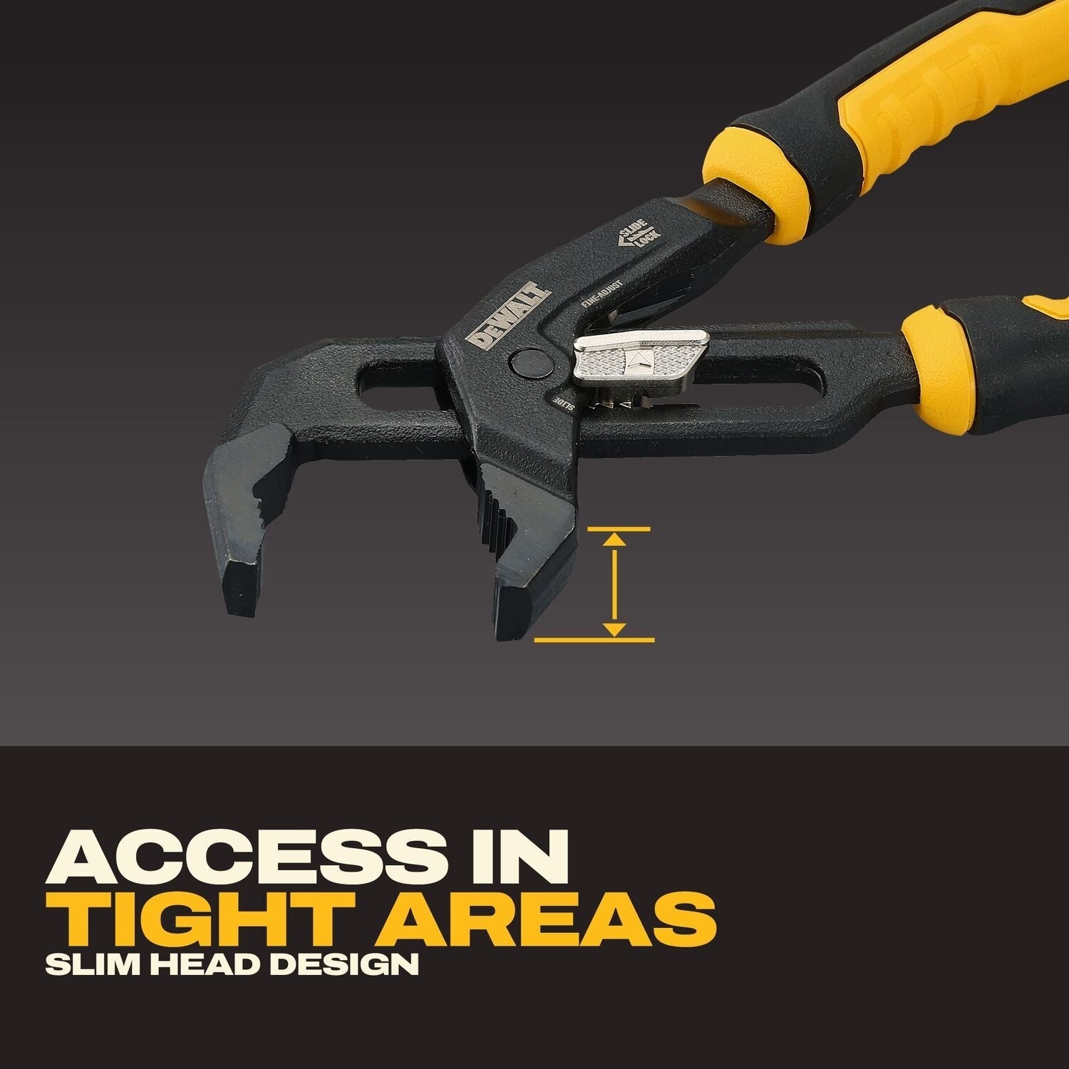 DeWALT DWHT82820 8-in. Slidelock V-Jaw Pliers
