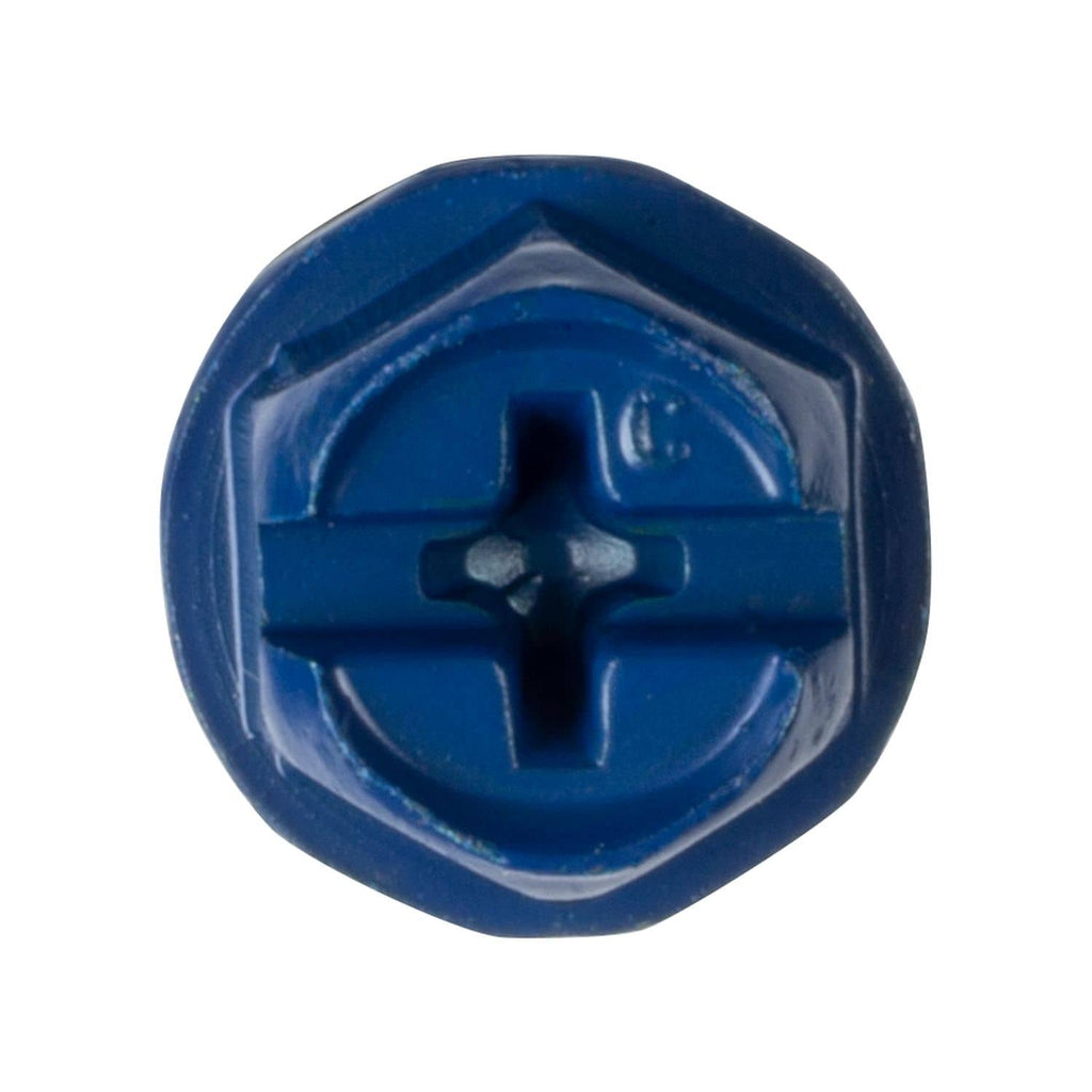 Simpson Strong-Tie TNT25234HC25 Titen Turbo, 1/4-in. x 2-3/4-in. Hex-Head Concrete and Masonry Screw, Blue, 25-Pack