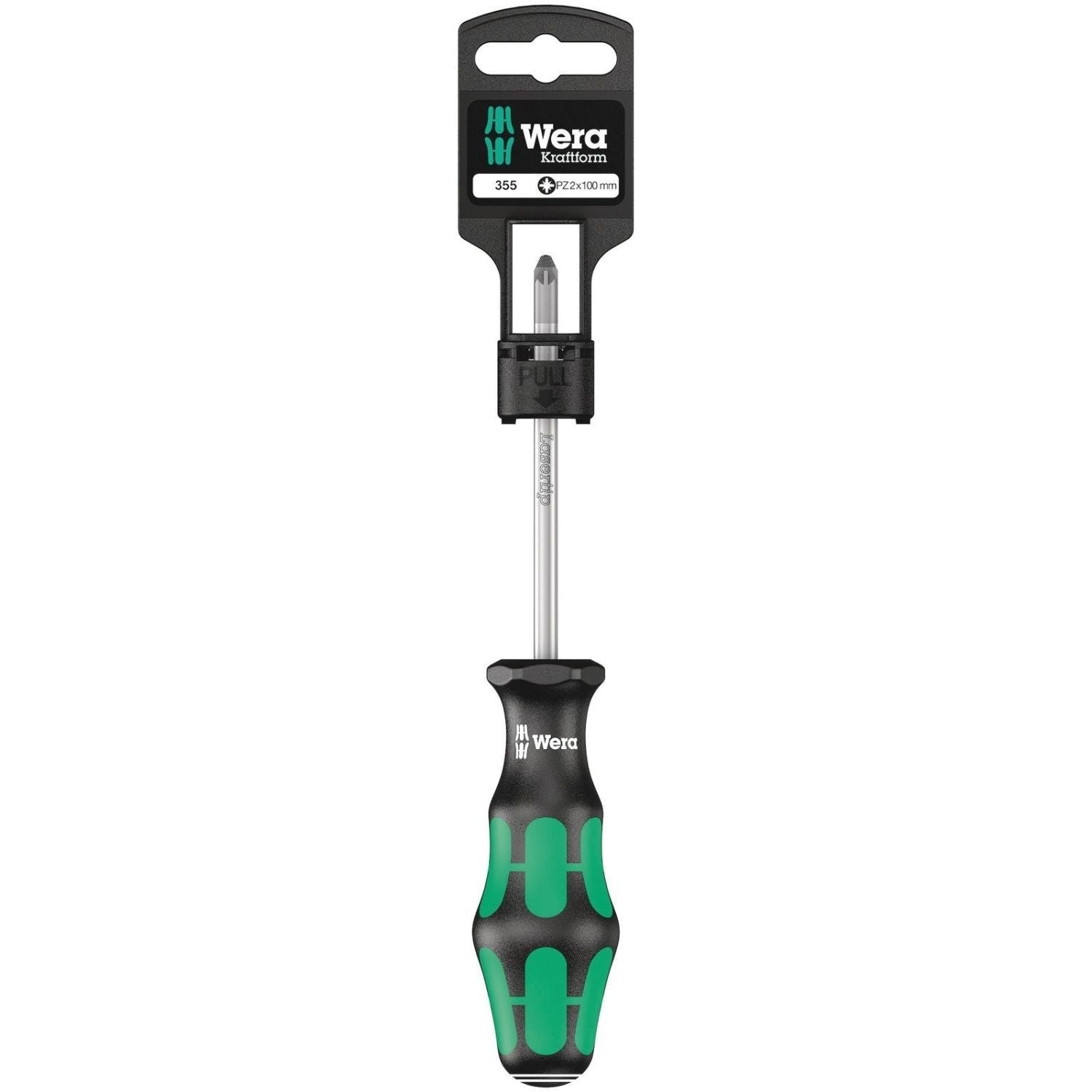 Wera 355 Pz SB Screwdriver For Pozidriv Screws, Pz 0x60-mm.