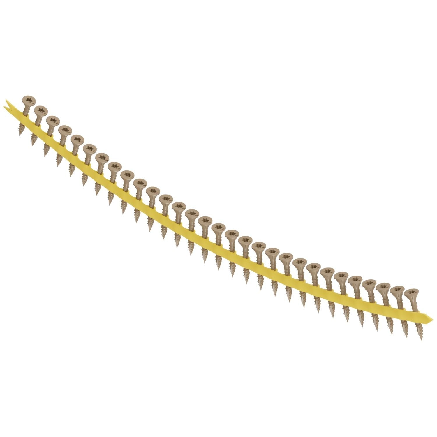 Simpson Strong-Tie DSVT114S Deck-Drive DSV WOOD Screw (Collated), #8 x 1-1/4-in. T25 6-Lobe, Tan, 2000-Pack