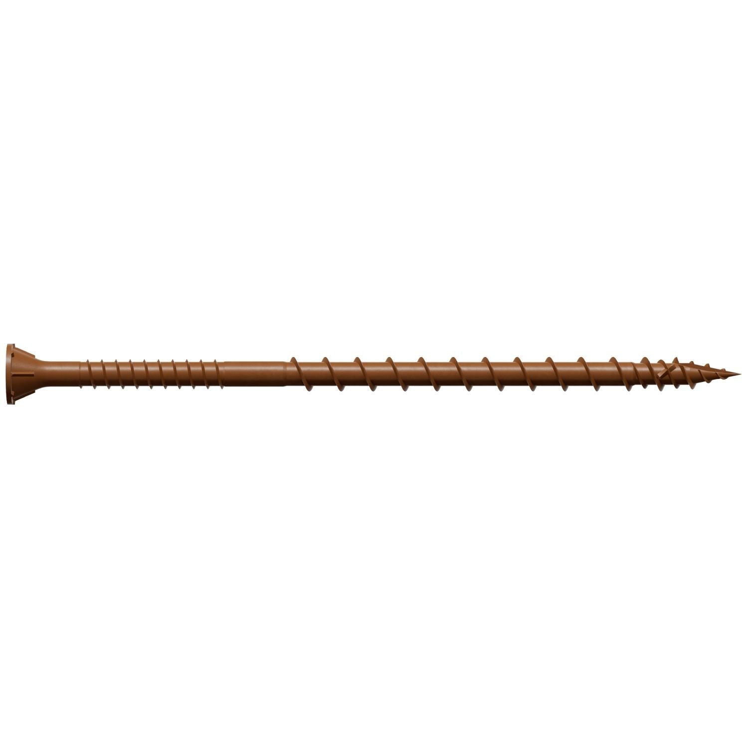 Simpson Strong-Tie DSVR4MB Deck-Drive DSV WOOD Screw, #10 x 4-in. T-25, Flat Head, Quik Guard, Red, 1000-Pack