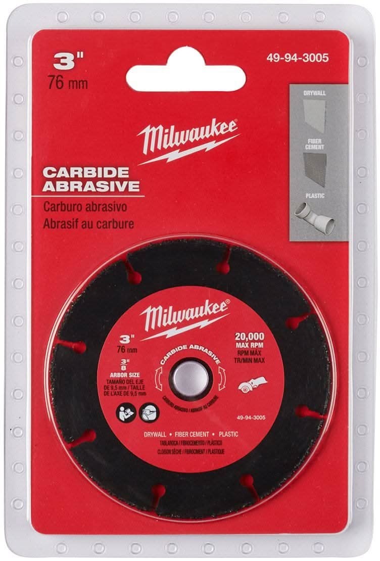 Milwaukee 49-94-3005 3" Carbide Abrasive Blade