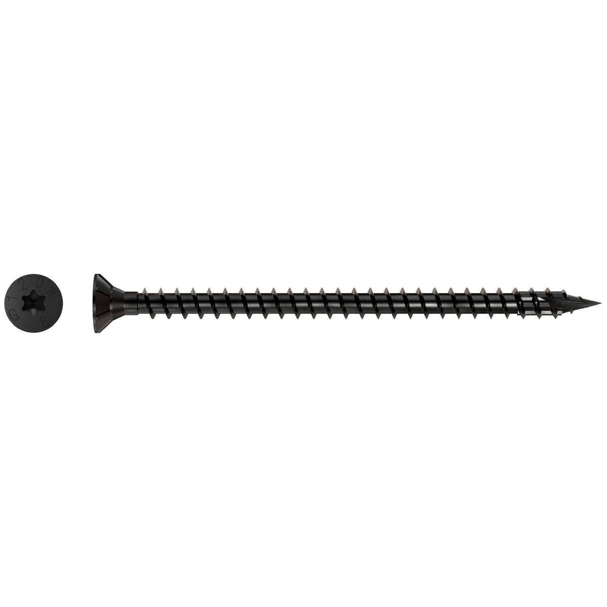 Simpson Strong-Tie SDCF8X120-R50 Strong-Drive SDCF TIMBER-CF Screw, 0.315-in. x 4-3/4-in. T40, E-Coat, 50-Pack