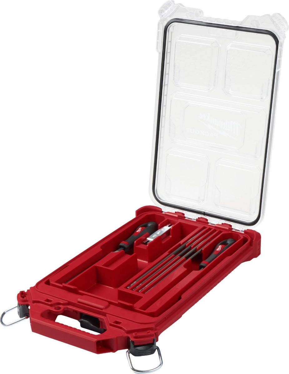 Milwaukee 49-16-2880 9pc Saw Chain Sharpening Set with PACKOUTTM Low-Profile Compact Organizer