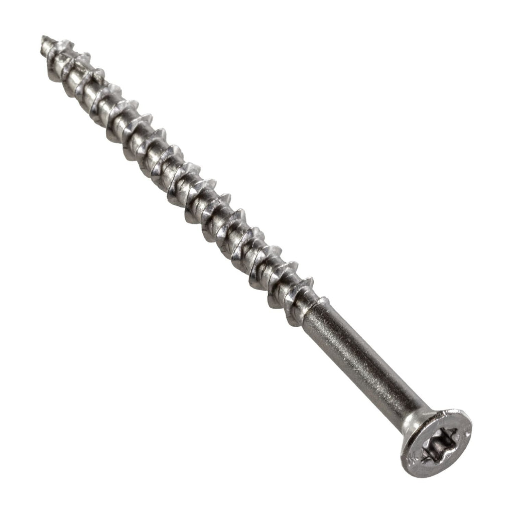 Simpson Strong-Tie T10300WPB Deck-Drive DWP WOOD SS Screw, #10 x 3-in. T25, Flat Head, Type 316, 1750-Pack