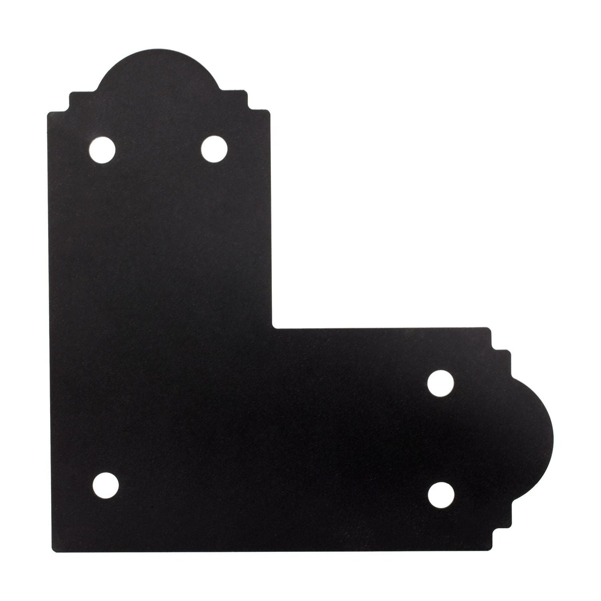 Simpson Strong-Tie APL6 Outdoor Accents Mission Collection ZMAX, Black Powder-Coated L Strap for 6x6
