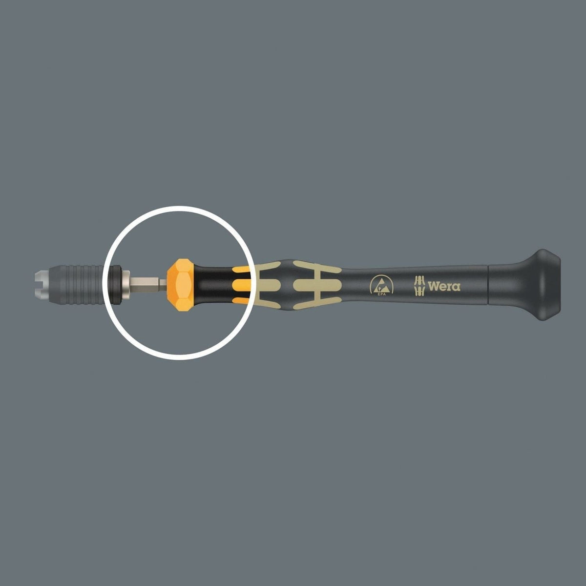 Wera 1460 Esd Kraftform Micro Torque Screwdrivers, With Factory Pre-Set Value (0.02-0.11 Nm) And Quick-Release Chuck, 1460 Esdx0.035 Nm