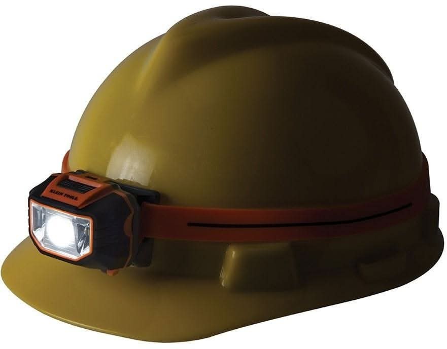 Klein 56220 LED Headlamp with Silicone Hard Hat Strap