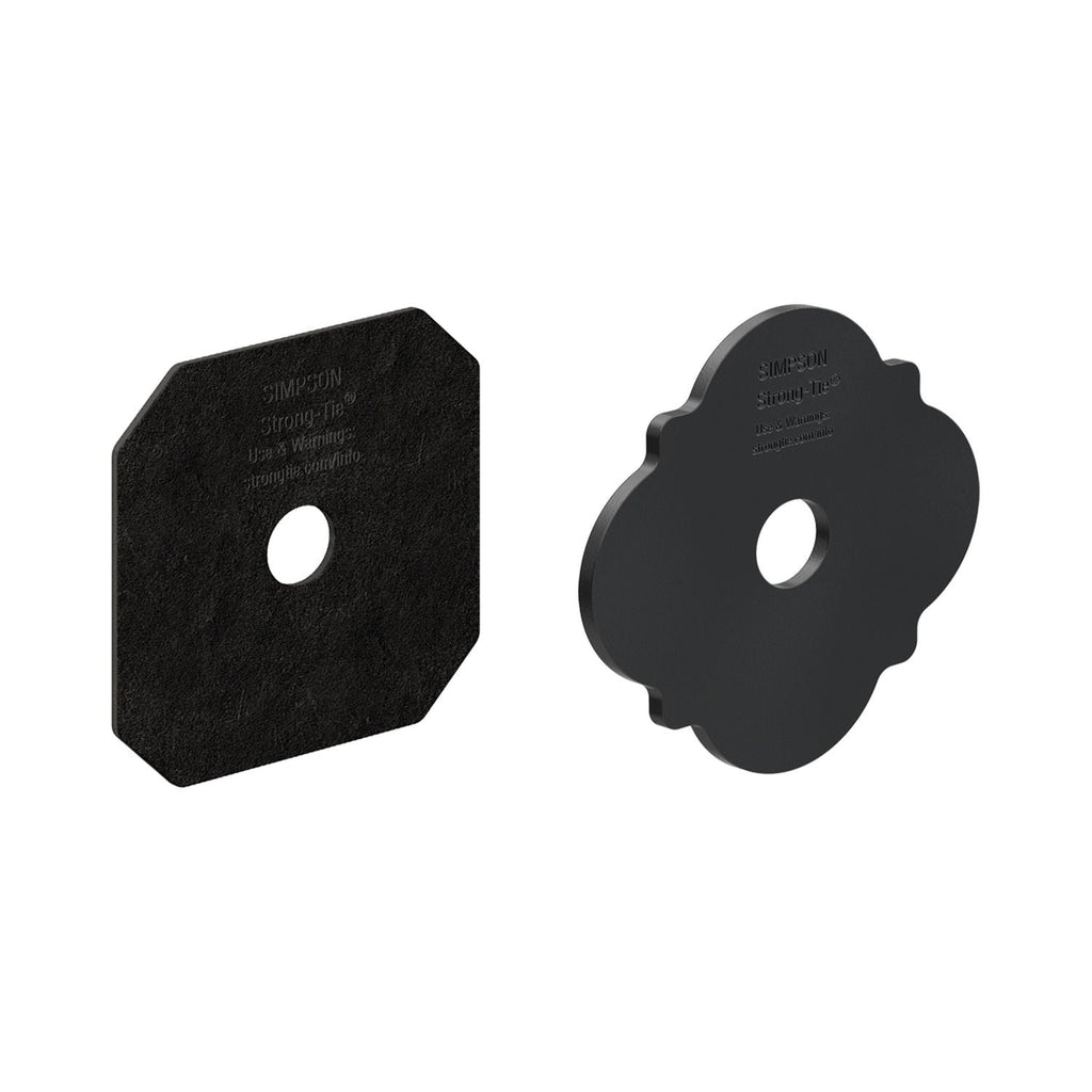 Simpson Strong-Tie APDMW56 Outdoor Accents Mission Collection ZMAX, Black Powder-Coated Decorative Washer