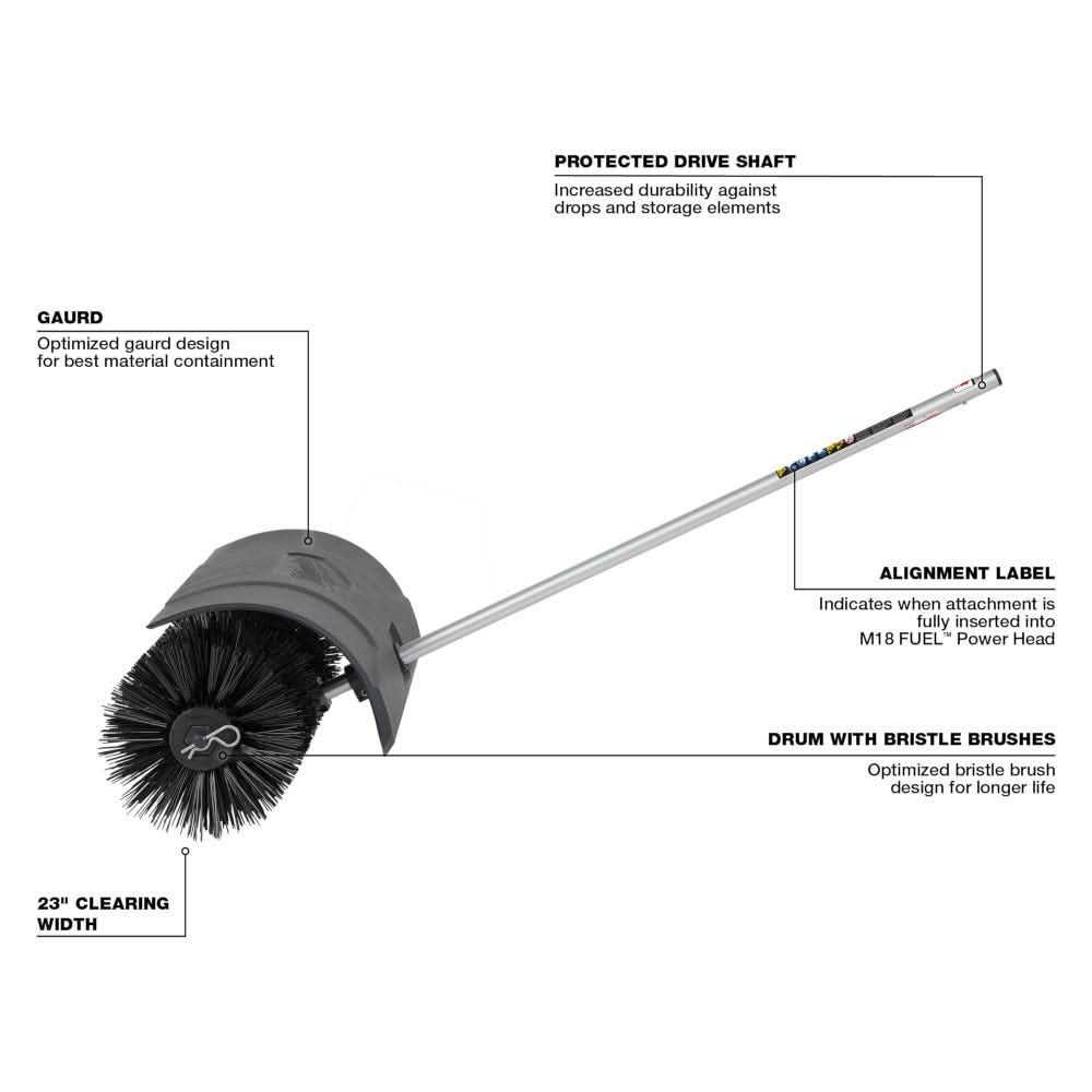 Milwaukee 49-16-2741 QUIK-LOK Bristle Brush Attachment