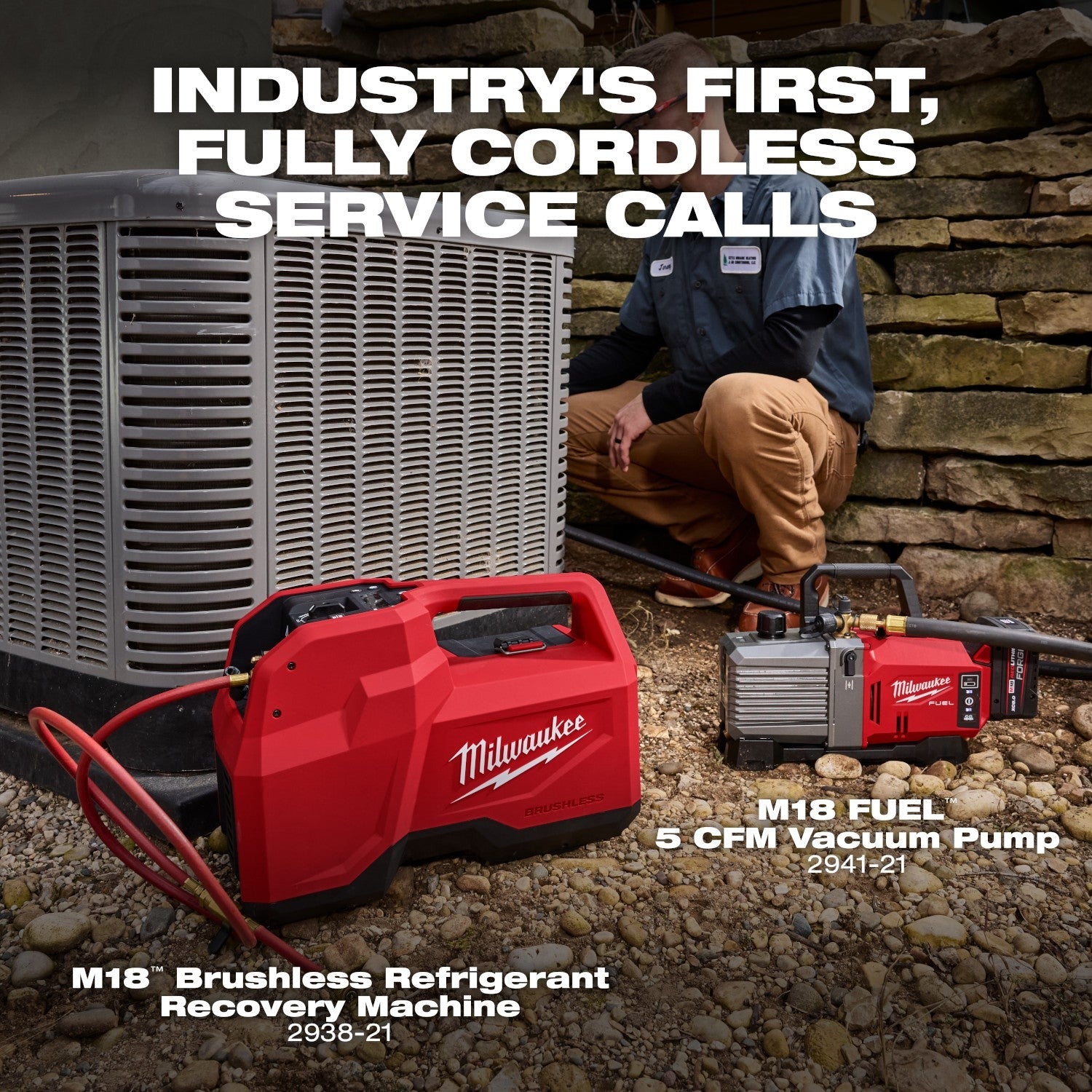 Milwaukee 2938-21 M18 Brushless Refrigerant Recovery Machine