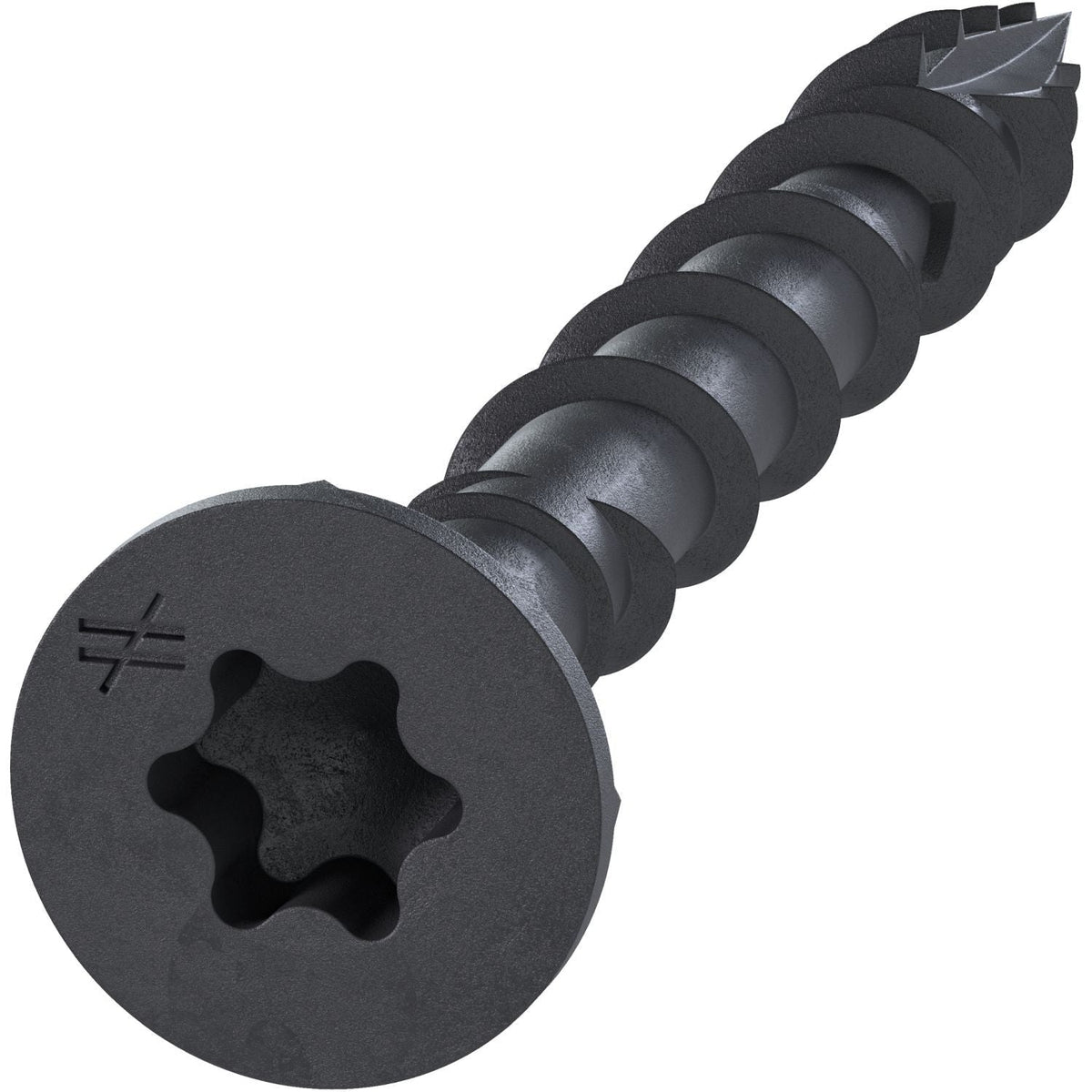 Simpson Strong-Tie DSVBK158R480 Deck-Drive DSV WOOD Screw, #8 x 1-5/8-in. T25, Flat Head, Quik Guard, Black, 480-Pack
