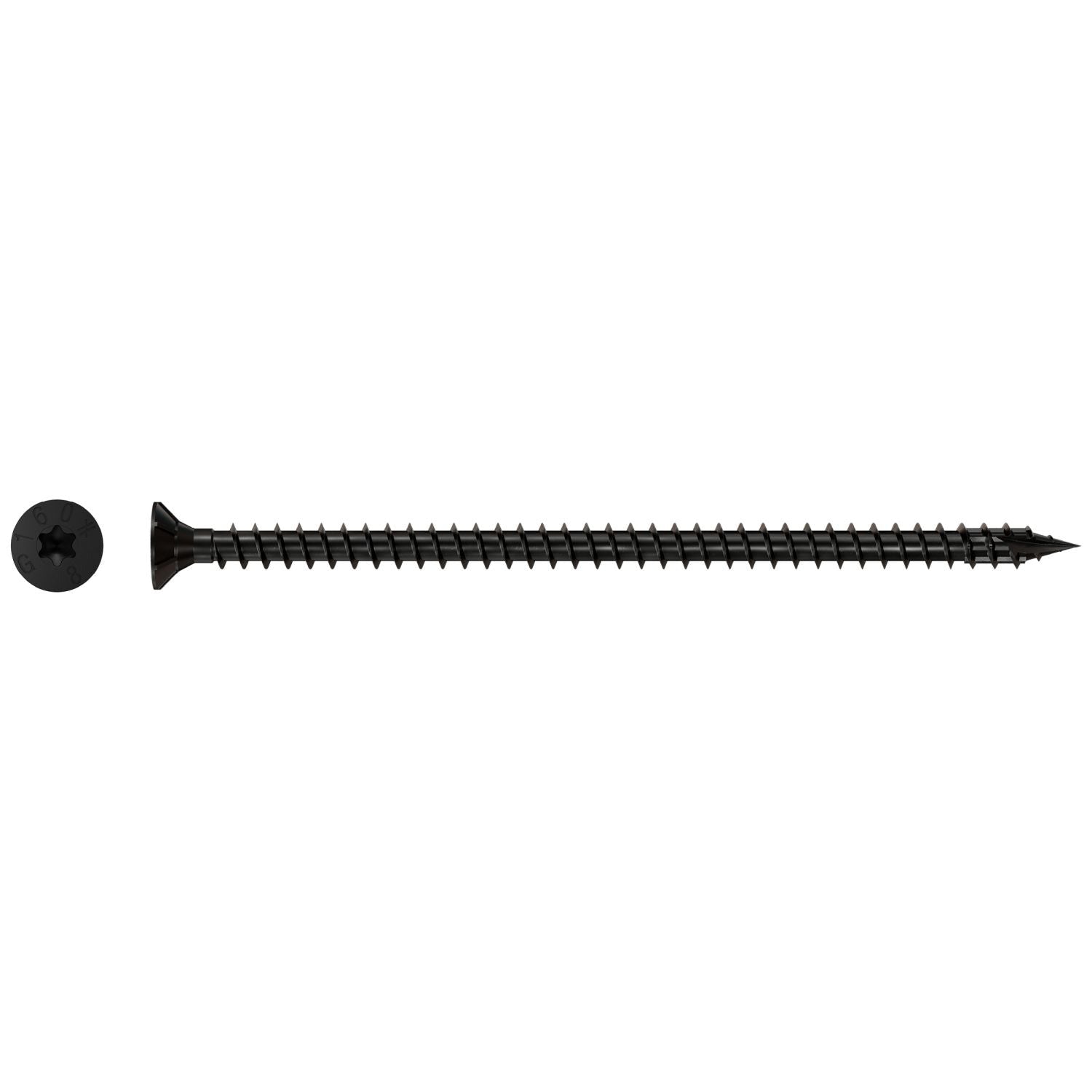 Simpson Strong-Tie SDCF8X160 Strong-Drive SDCF TIMBER-CF Screw, 0.315-in. x 6-1/4-in. T40, E-Coat, 250-Pack