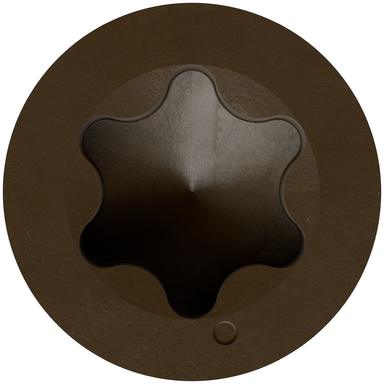 Simpson Strong-Tie T07225FT70BR01 Trim-Head Screw, 6-Lobe Drive, #7 x 2-1/4-in. T-15 Type 316, Brown 01, 70-Pack