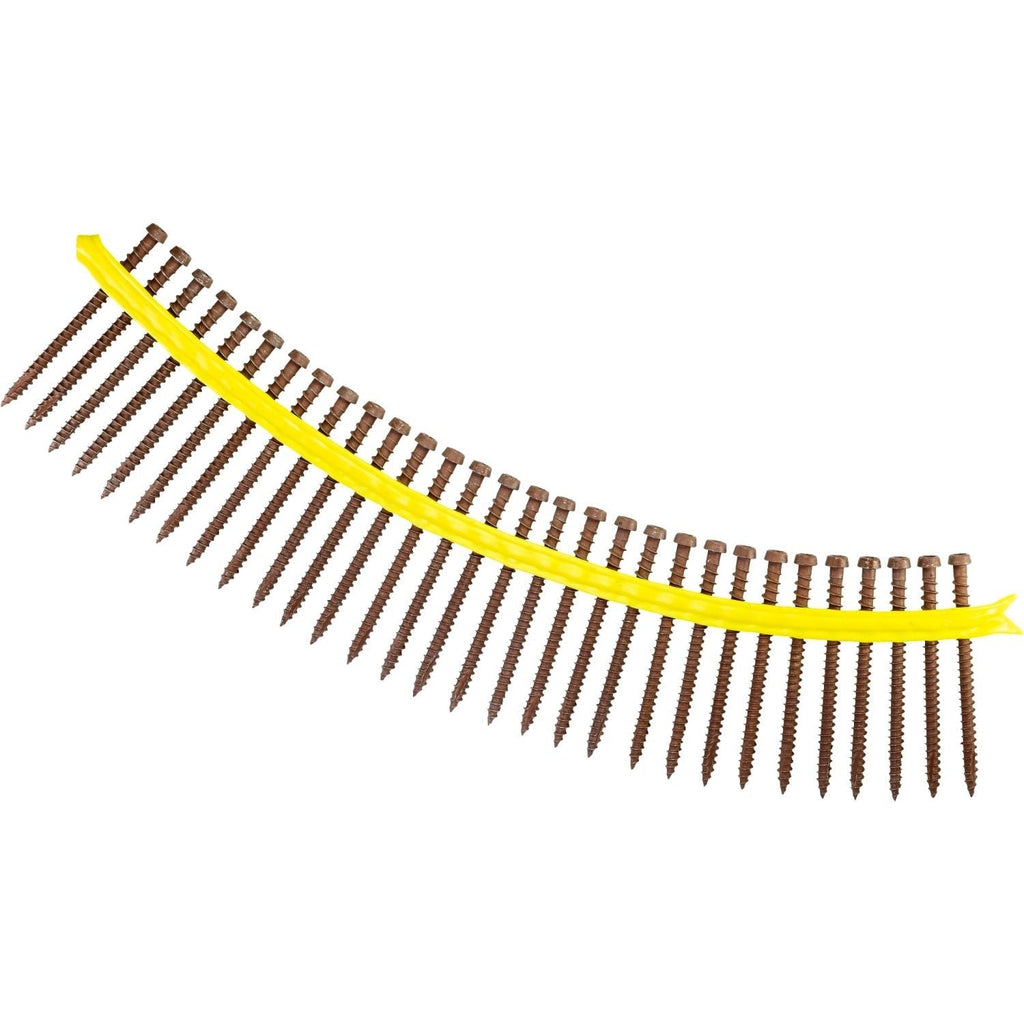 Simpson Strong-Tie DCU234SRD01 Deck-Drive DCU COMPOSITE Screw (Collated), #10 x 2-3/4-in. Quik Guard Red 01, 1000-Pack