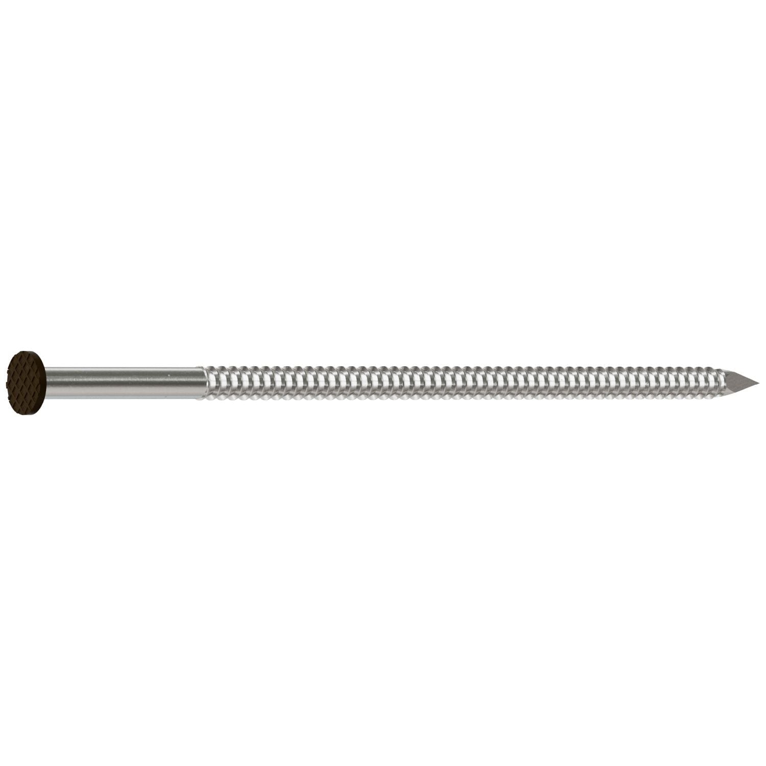 Simpson Strong-Tie S16SNDB1 Painted Siding Nail, 3-1/2-in. x .120-in. Type 304 Stainless Steel, Dark Brown, 1-lb.