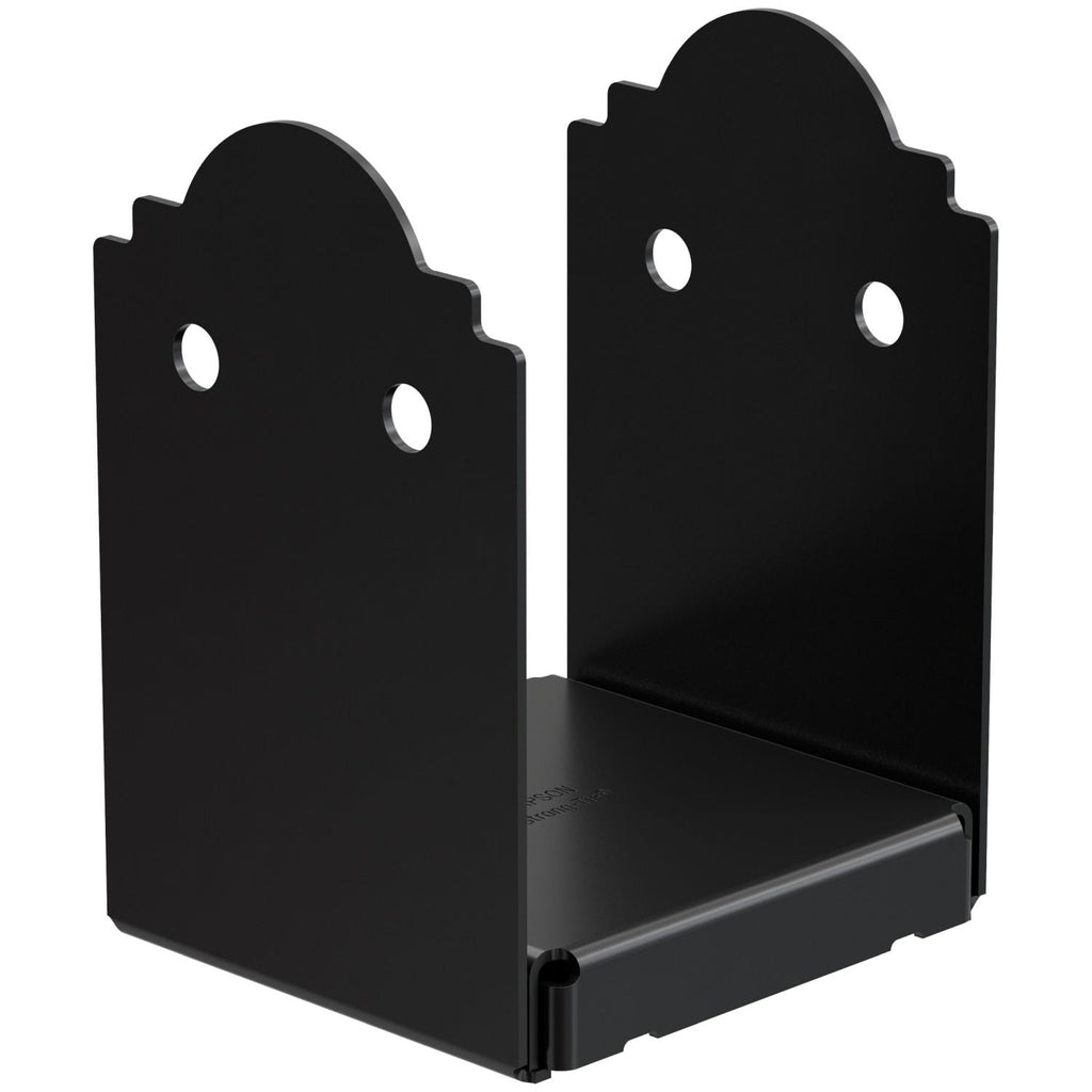Simpson Strong-Tie Outdoor Accents Mission Collection ZMAX, Black Powder-Coated Post Base for 6x6 (APB66)