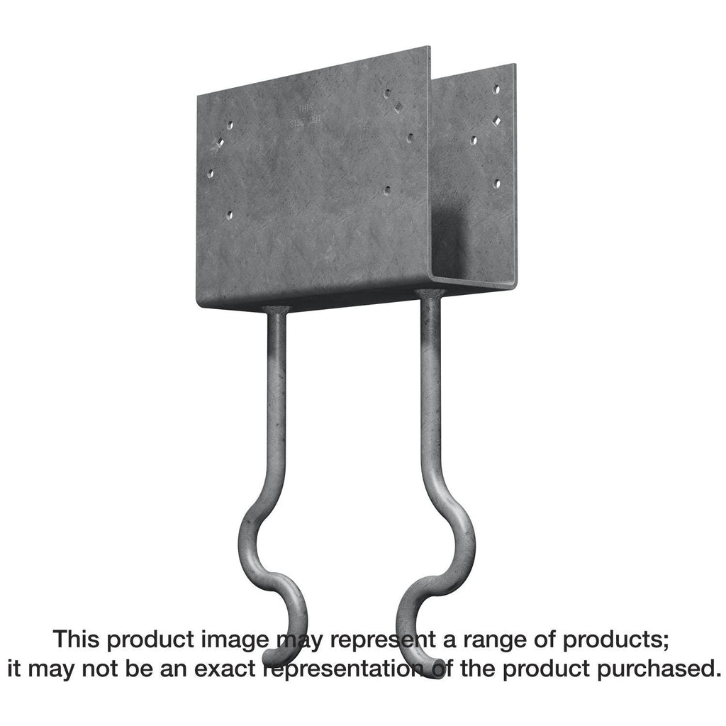 Simpson Strong-Tie CCQM3.62-SDSHDG CCQM Hot-Dip Galvanized Column Cap for 3-5/8-in. Beam, with Strong-Drive SDS Screws