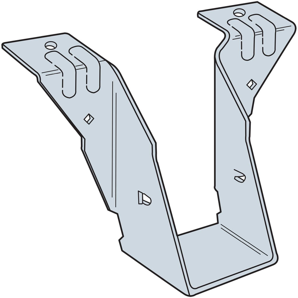 Simpson Strong-Tie PF24 PF 18-Gauge Galvanized Post Frame Hanger for 2x4