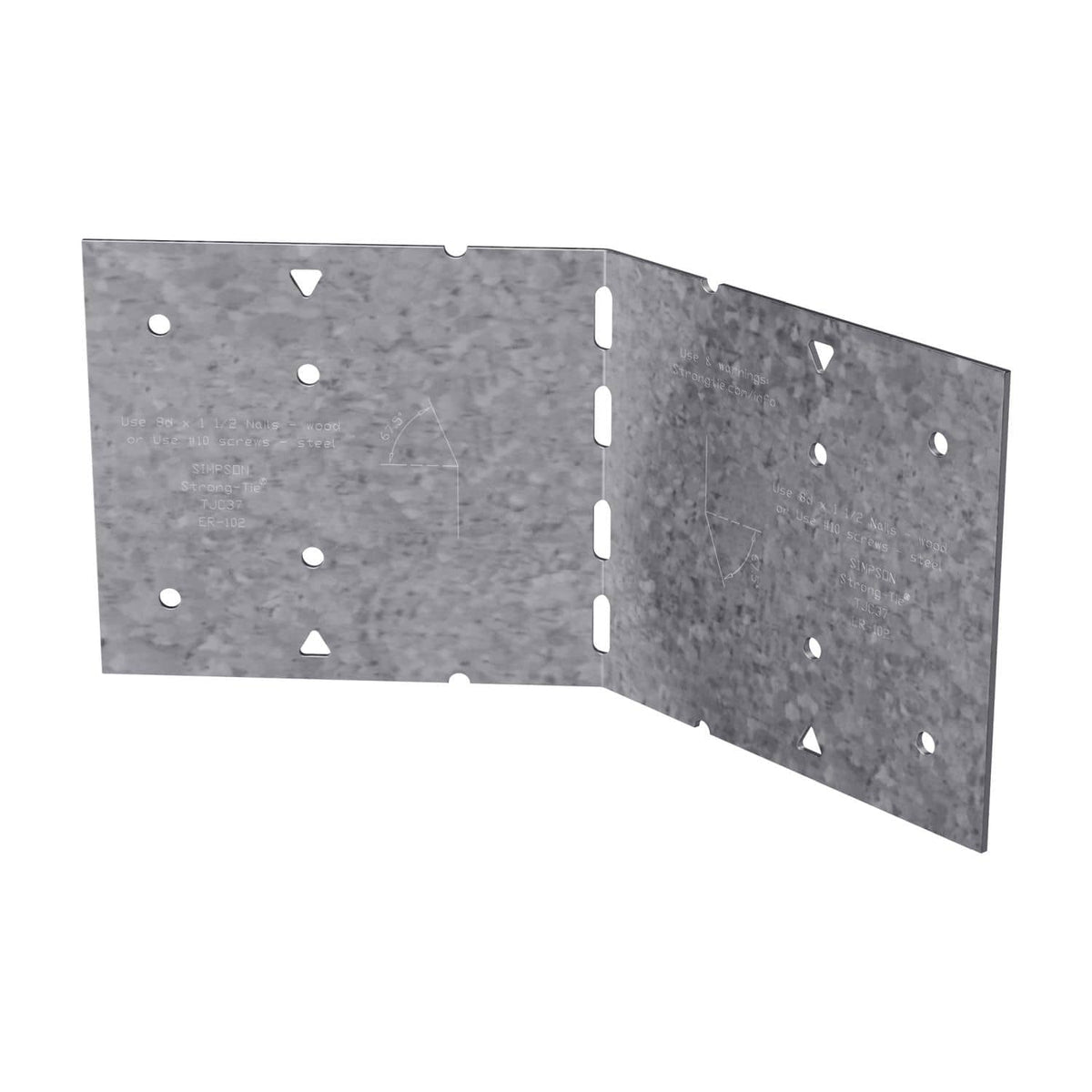 Simpson Strong-Tie TJC37 TJC 3-1/8 in x 7-in. Galvanized Jack Truss Connector