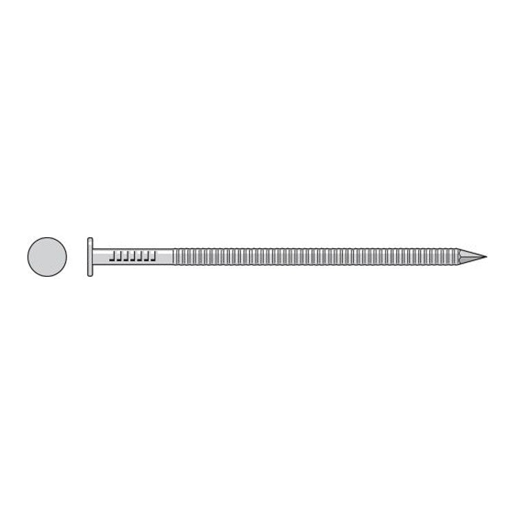 Simpson Strong-Tie T2ACNB Common Nail, Annular Ring Shank, 1-in. x .072-in. Type 316 Stainless Steel, 25-lb.