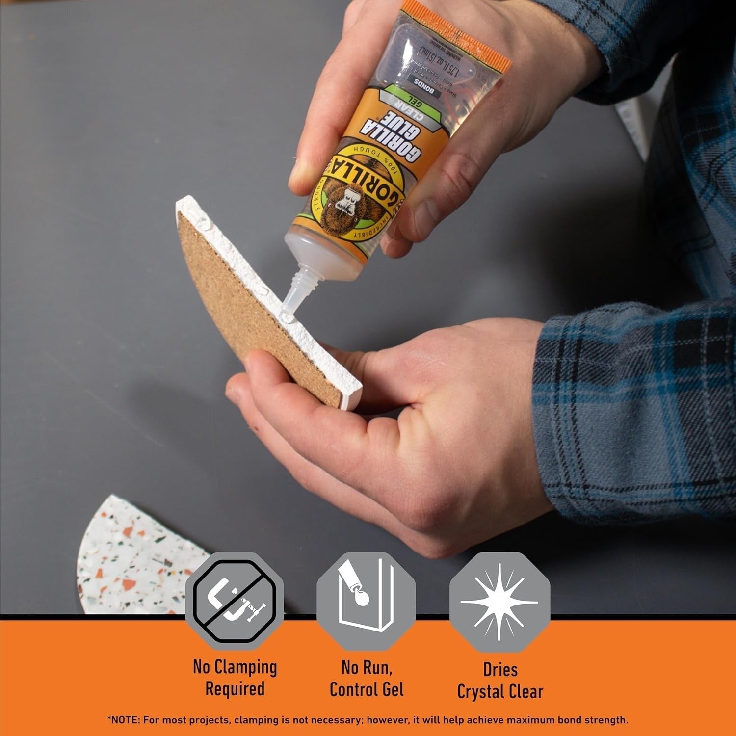 Gorilla Glue Clear Glue Gel, 1.75-oz. Tube (113455)