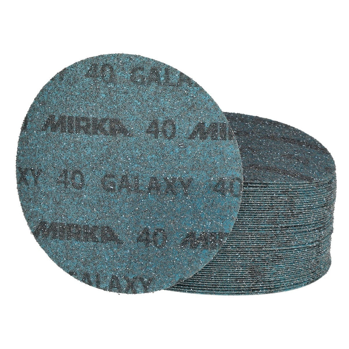 Mirka Galaxy 6-in. 40 Grit Hook and Loop Sanding Discs, 50-Pack for Power Sanders (FY-622-040)