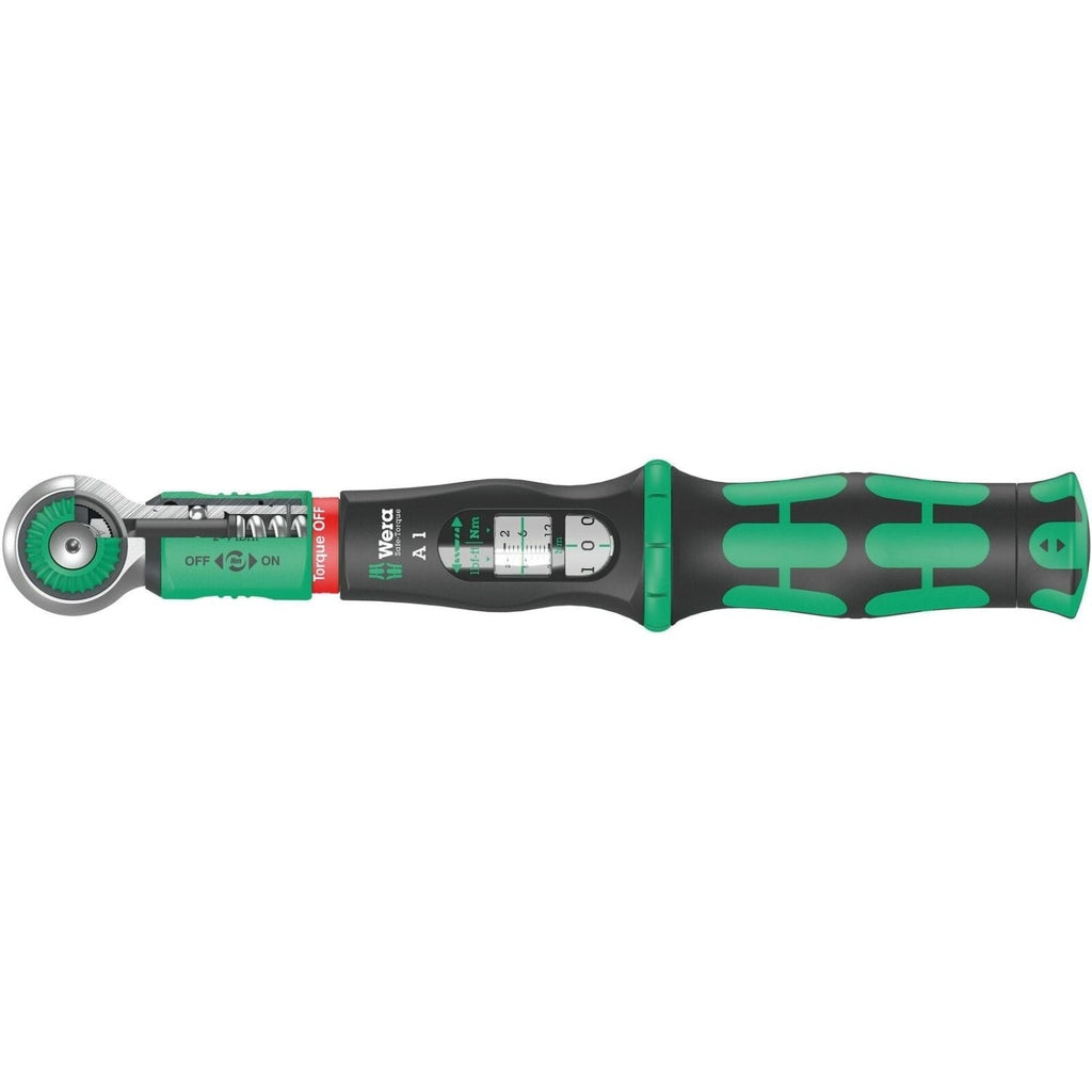 Wera Safe-Torque A 1 Torque Wrench With 1/4-in. Square Head Drive, 2-12 Nm, 1/4-in.x2-12 Nm