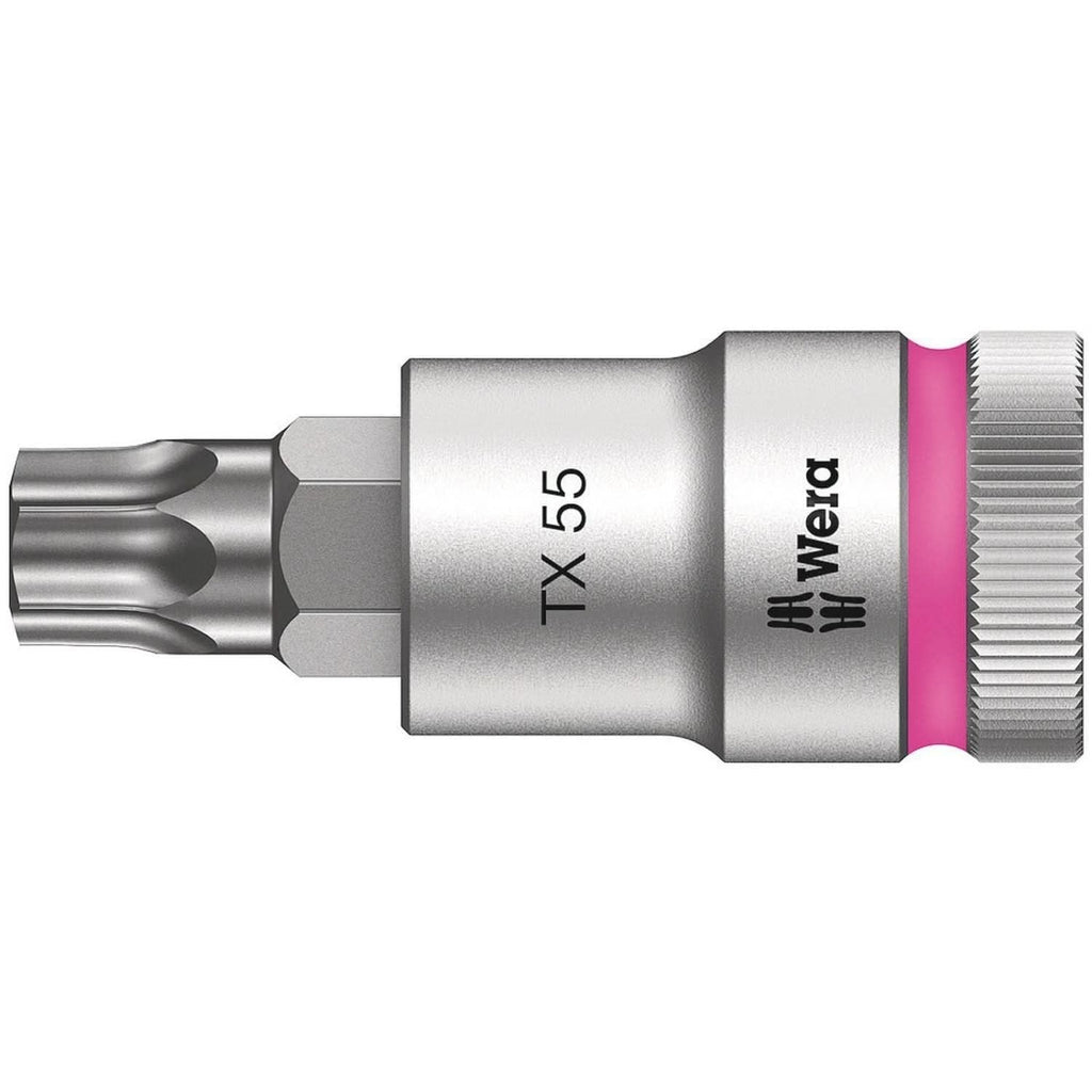 Wera 8767 C Hf Torx Zyklop Bit Socket With 1/2-in. Drive With Holding Function, Torx 55x60-mm.