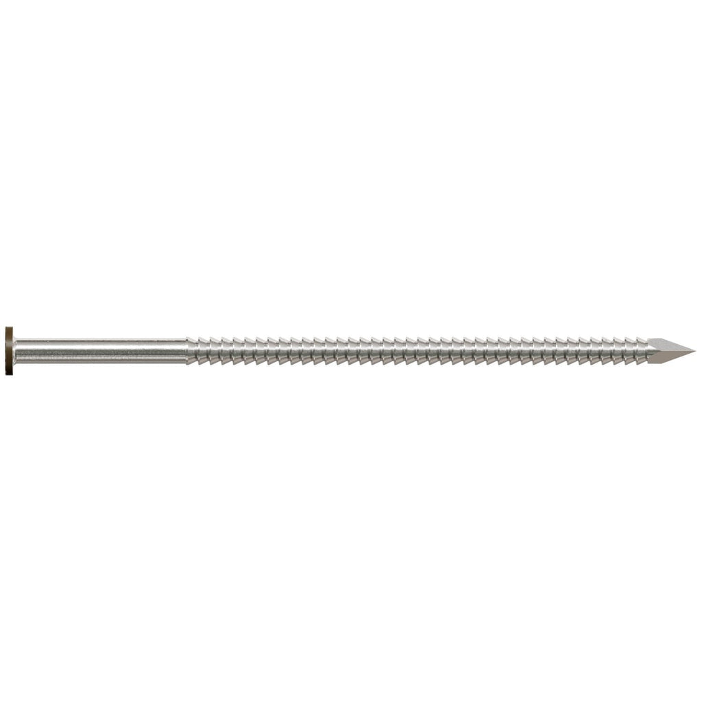 Simpson Strong-Tie S10SNDB1 Painted Siding Nail, 3-in. x .113-in. Type 304 Stainless Steel, Dark Brown, 1-lb.