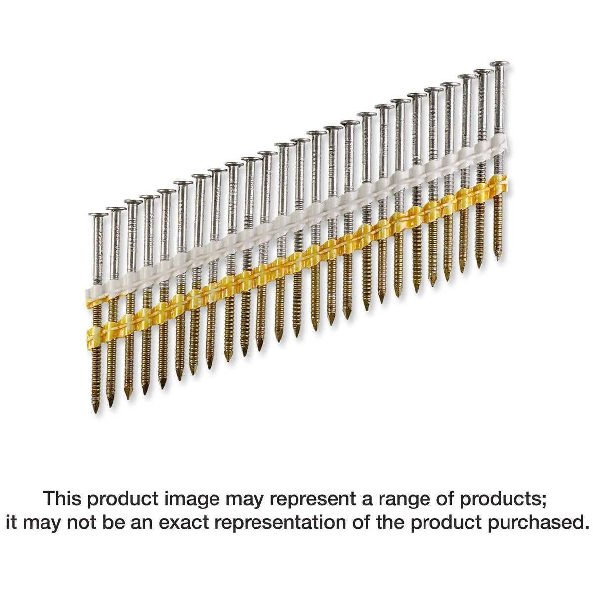 Simpson Strong-Tie S11A250CNJ 20°–22° Plastic Strip, Full Round Head, Ring-Shank Nail, 2-1/2-in. x 0.120-in. Type 304, 1000-Pack