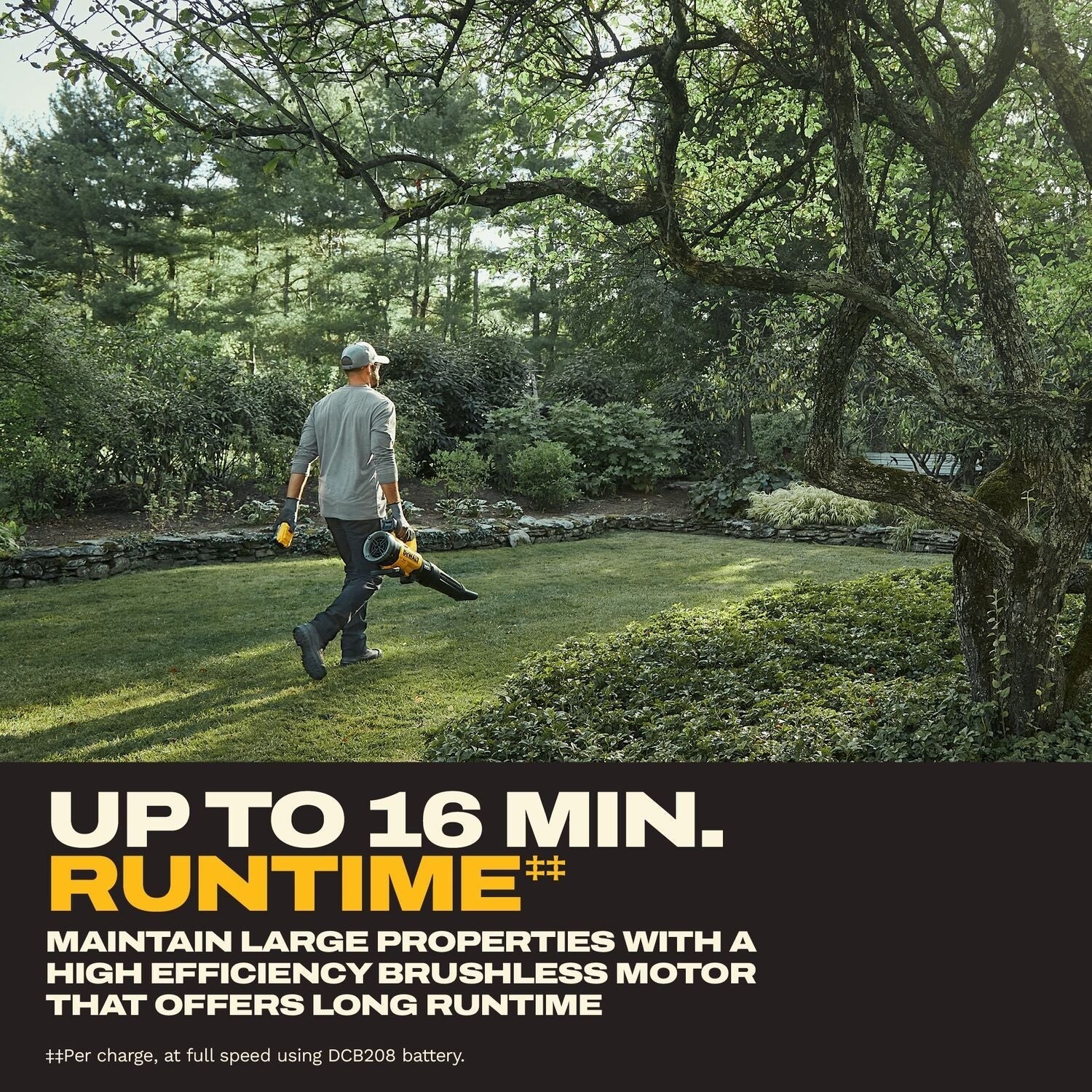 DeWALT DCBL724W1 20V MAX XR Brushless Cordless Blower 8Ah Kit