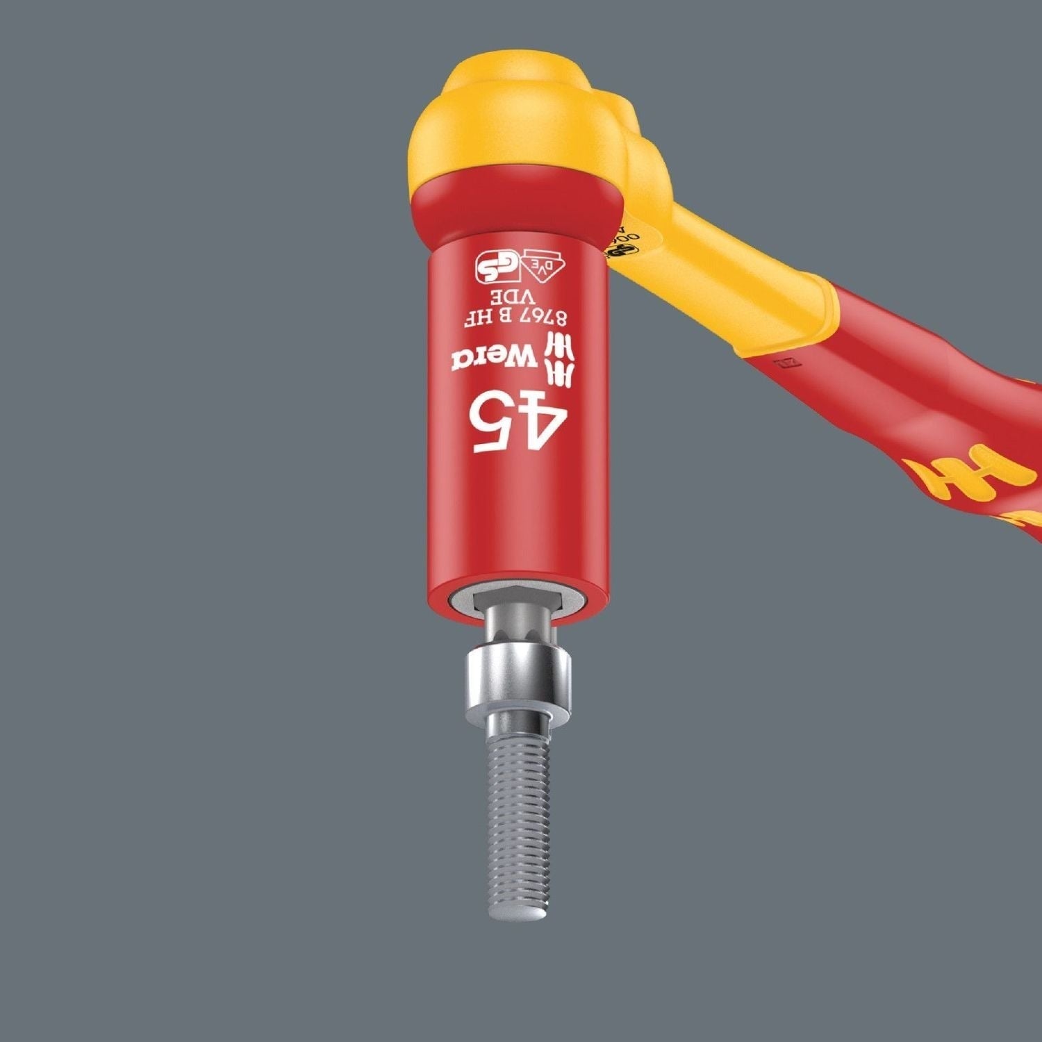Wera 8767 B VDE Hf Torx Zyklop Bit Socket, Insulated, With Holding Function, 3/8-in. Drive, Torx 25x55-mm.