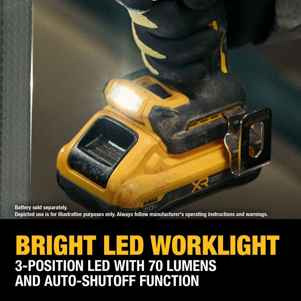 DeWALT DCD806B 20V MAX XR Brushless Cordless 1/2-in. Hammer Drill w/ POWERSTACK 3.5Ah Battery & Charger Starter Kit
