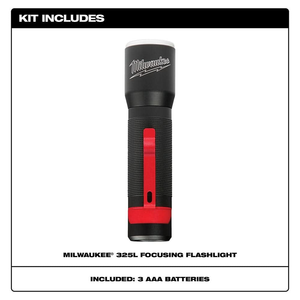 Milwaukee 2107 325-Lumen Focusing Flashlight