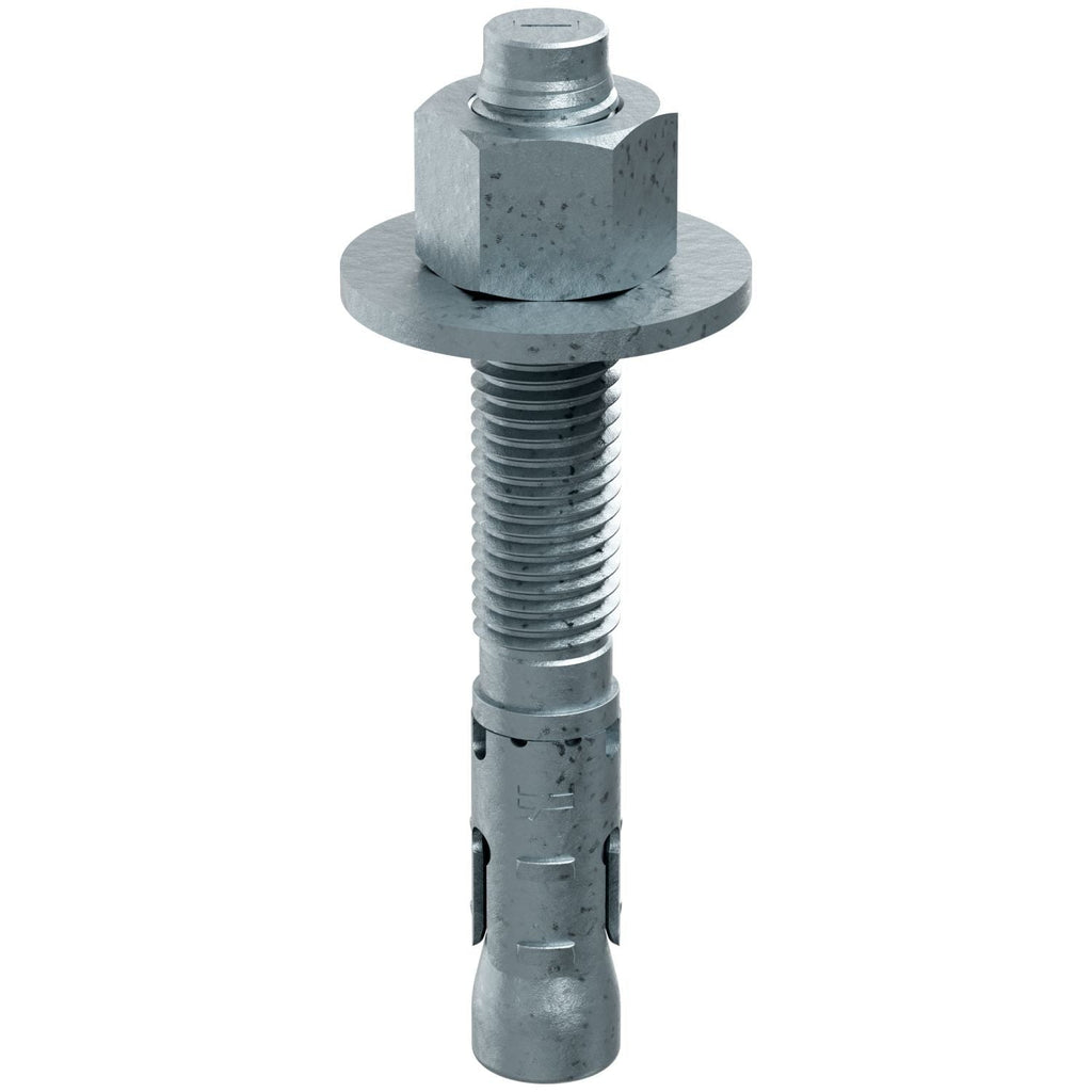 Simpson Strong-Tie STB2-75512MGF10 Strong-Bolt 2, 3/4-in. x 5-1/2-in. Mechanically Galvanized Wedge Anchor, Fully Assembled, 10-Pack