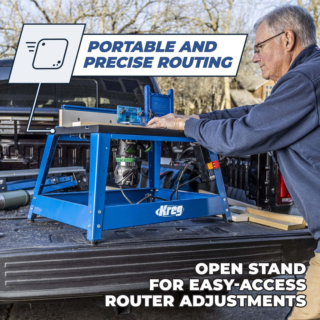 Kreg Precision Benchtop Router Table with Aluminum Fence and Insert Plate (PRS2100)