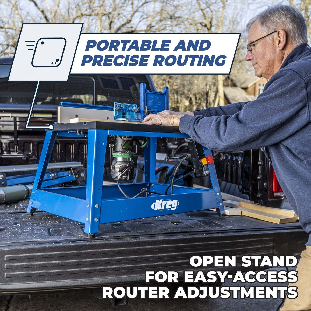 Kreg Precision Benchtop Router Table with Aluminum Fence and Insert Plate (PRS2100)