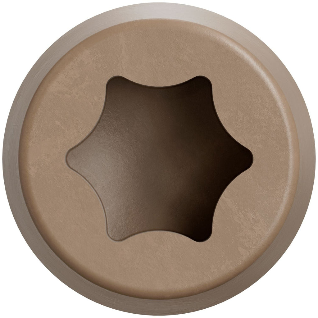 Simpson Strong-Tie Deck-Drive DCU COMPOSITE Screw, Collated), #10 x 2-3/4-in. Quik Guard Tan, 1000-Pack (DCU234STN)
